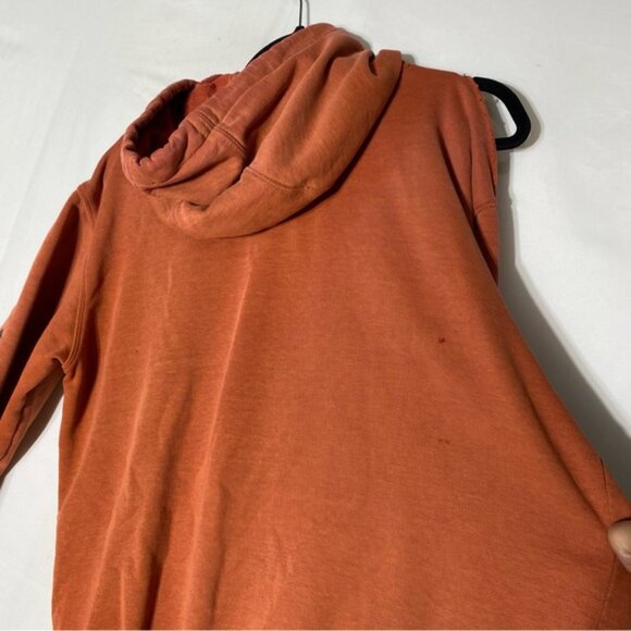 Carhartt Orange Heavily Distressed Pullover Hoodie M - Picture 9 of 16